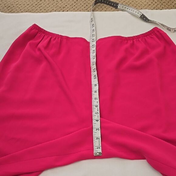 Vibrant Pink Wide-Leg Jumpsuit with Relaxed Fit 2xl - Picture 4 of 8